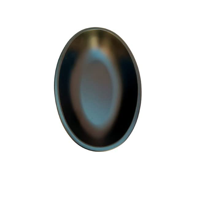 Servewell Melamine Oval Dish Bowl,Pack of 3,Matte,Black,7.5 Inch