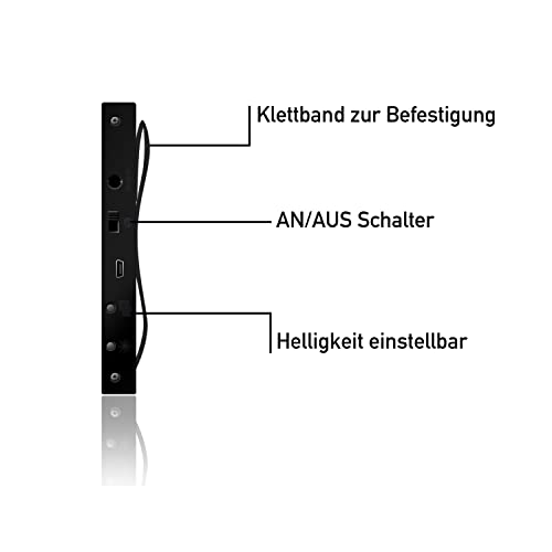 LED Frontwarnsystem | Einsatzschild | Multicolor WiFi - Android und iOS App - Handygesteuert - Dachaufsetzer-Ersatz - LED Einsatzschild zum selbst programmieren