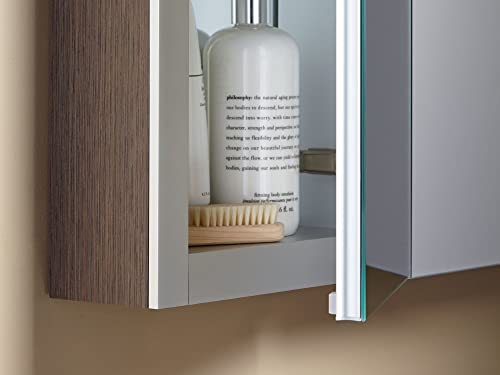 Verdera 40 In. W X 30 In. H Recessed Medicine Cabinet In Anodized Aluminum #TOP2