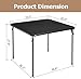 FurnitureR Folding Table 33.5 inch Square Saving for Home Office Indoor Small Spaces, Table Foldable Portable for Outdoor Dining Panic Patio Balcony Backyard Poolside, No Assembly Required