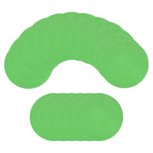 Marqueurs d'agilité anti-glisse : lot de 18 repères verts de 22,9 cm stables