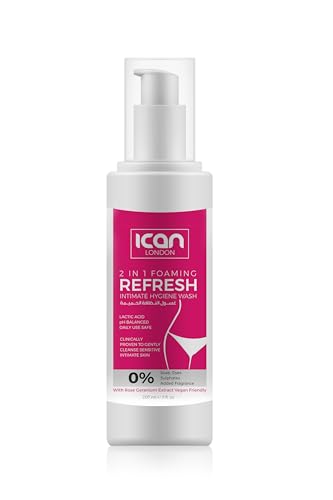 ican London Foaming Intimate Wash with Rose Geranium Extract, 2-in-1, 207ml