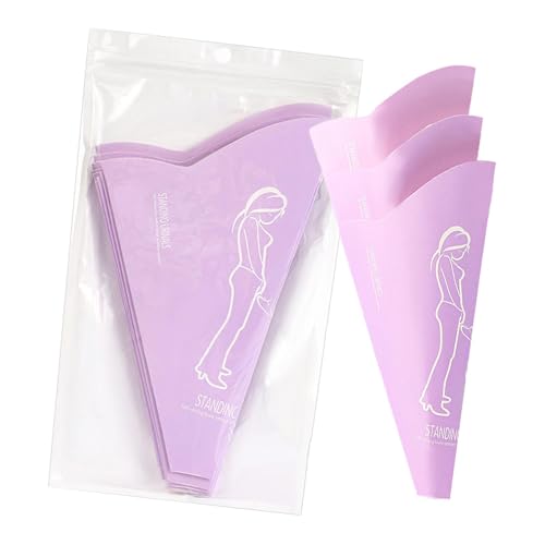 女性用尿漏斗-ポータブルおしっこカップ10個セット-女性用排尿器軽量女性用器漏斗カップ防水ペーパーキャンプハイキング妊娠中