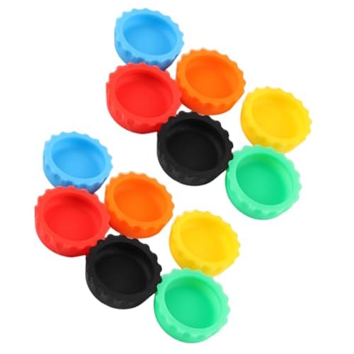 HOLIDYOYO 24Pcs Colorful Silicone Reptile Feeding Dishes for Bearded Dragon Leopard Gecko and Turtle Stable Wide Rim for Easy Access and Convenient Feeding