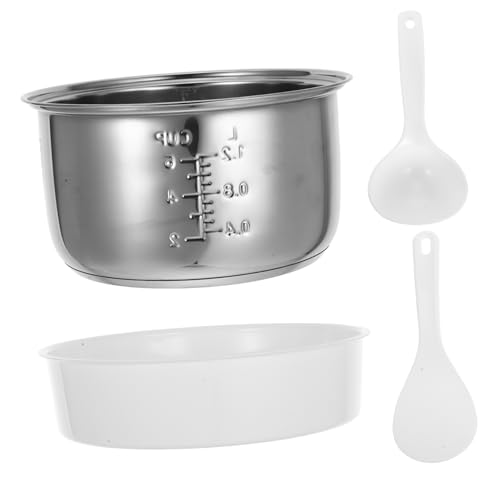 ULTECHNOVO Olla Interior Inoxidable Arrocera de Reemplazo Multipropósito y Pasteles Uso Doméstico