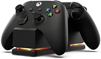 PowerA Dual Charging Station for Xbox - Black, Wireless Controller Charging, Charge, Rechargeable Battery, Xbox Series...