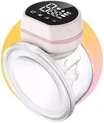 Bomba De Tirar Leite Mama Portátil P1 Mãos Livres Elétrica Sem BPA 3 Modos 10 Níveis de Sucção Conforto Coletor de Leite de Amamentação, 24mm, Rosa