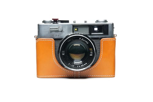 Étui de protection Olympus 35 DC en cuir fait main pour éviter les rayures de boîtier