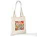CafePress Vintage Hawaii Travel Colorful Hawaiian Tropical T Natural Canvas Tote Bag, Reusable Shopping Bag