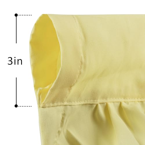 Image of Homechoice Decor Blackout Window Curtains Bright Yellow, 54 inchW x 84 inchL(Pair)