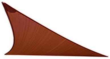 San Diego Sail Shades 15'x15'x21' Right Triangle (Terracotta Rust) - Heavy Duty Commercial Grade Shade Sail