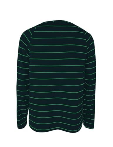 PRETTODAY Boy's Striped T Shirts Raglan Long Sleeve Crew Neck Color Block Tee Casual Basic Blouse Tops3