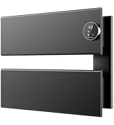 K&KALONZO Electric Towel Warmer, 18.11"*13.07" Wall-Mounted Towel Heater with Built-in Timer, Wat...