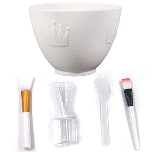 Coldchill 02 Silicone Face Mask Mixing Bowl Set, Diy Facemask Mixing Tool Kit With Silicone Mask Bowl, Facial Mask Brush, Bowl Stick Spatula, Face Mask Applicator, Measuring Cup  thumb #7
