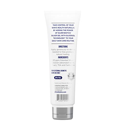 American Biotech Labs Silver Biotics Silver Gel Infused w/SilverSol Nano-Silver Technology 4oz