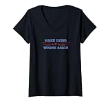Make Lying Wrong Again America campagna elettorale del presidente degli Stati Uniti rally design blu e rosso.