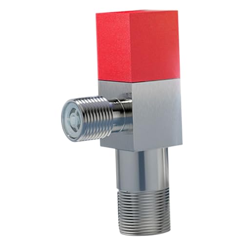 COOLHIYA Metal Toilet Water Valve 1/2 Angle Stop Valve for Bathroom Shut-off Cold Water Angle Stop Tool