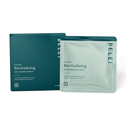 Preisvergleich Produktbild Amazon-Marke: Belei - Revitalisierende Augenmaske mit Traubenextrakt, 5er-Pack