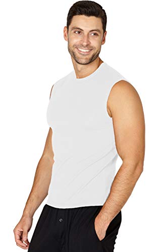 INTIMO Mens Solid Muscle SleevelessTop Shirt3