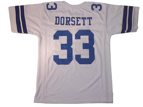 Tony Dorsett Jersey Stitched White Custom Football New No Brand/Logos (US, Alpha, XX-Large, Regular, Regular, White)