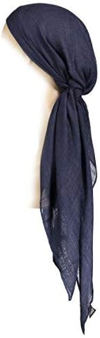 Large Head Wrap Scarf -Soft Lightweight Easy Tie Square Chemo Scarves