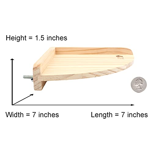 Alfie Pet - Nick Wood Corner Platform For Mouse, Chinchilla, Rat, Gerbil And Dwarf Hamster #TOP1