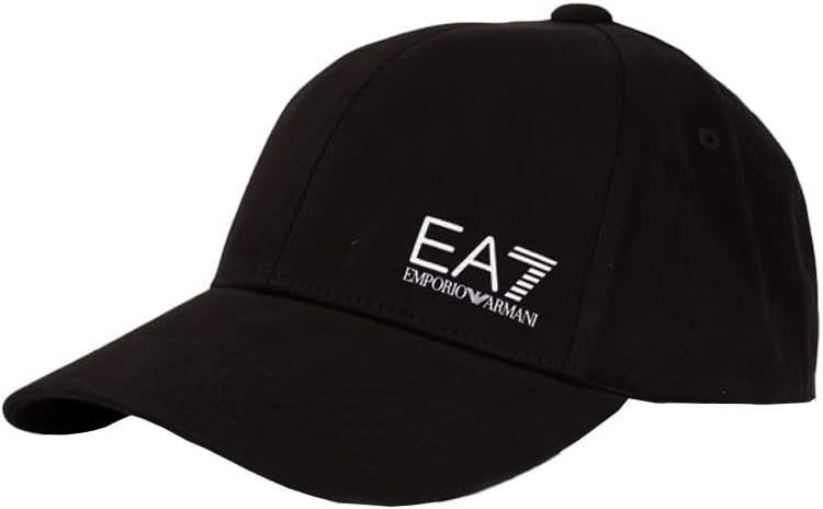 EA7 Cotton Black Baseball Cap