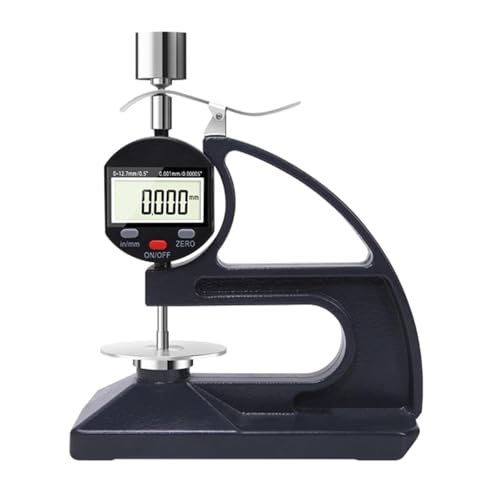 Calibrador Digital de Espesor 0-12.7mm con Pantalla LCD, Precisión de 0.001mm y Peso de Contacto Ajustable de 50g y 100g miniatura 1