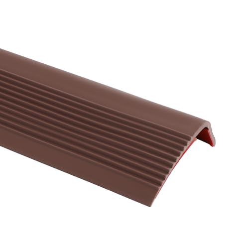 Nez de marche antidérapant PVC marron de 10m pour la protection des escaliers de maison