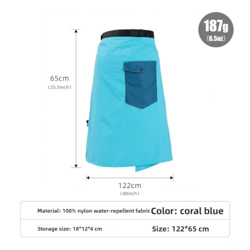 Falda impermeable para lluvia de senderismo con costuras selladas 2