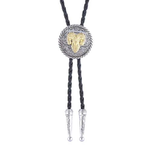 Image of Bolo Tie for Men Women Western Cowboy Bolo Tie Heart Necktie Cowboy Carter Fan