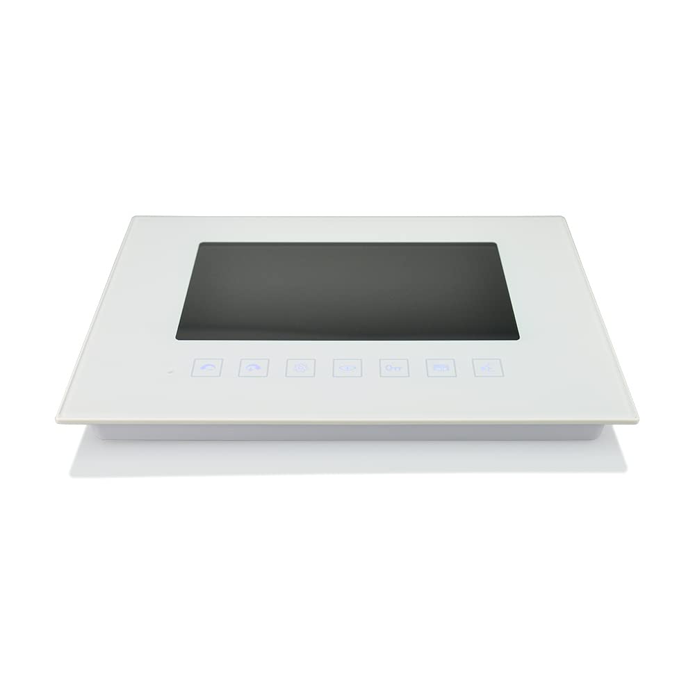 Videocitofono per casa familiare, con monitor da 7", 170°, in acciaio INOX, con monitor in vetro