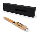 Personalised Bamboo Eco Pen + Gift Box | Engraved Name | Custom Present Idea