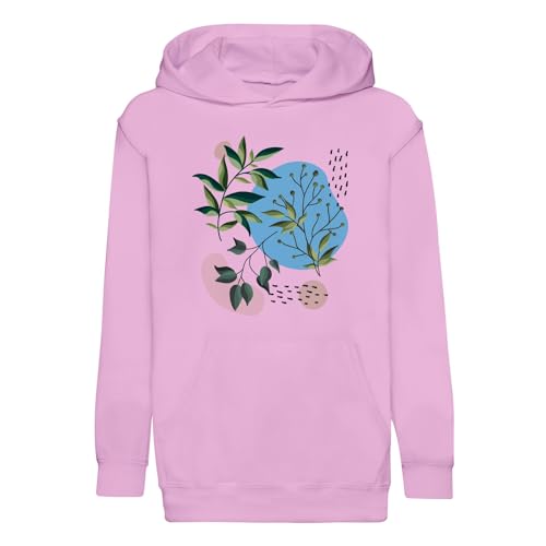 Sweat à capuche enfant feuille verte Fabulous Hoodie en coton premium style tropical