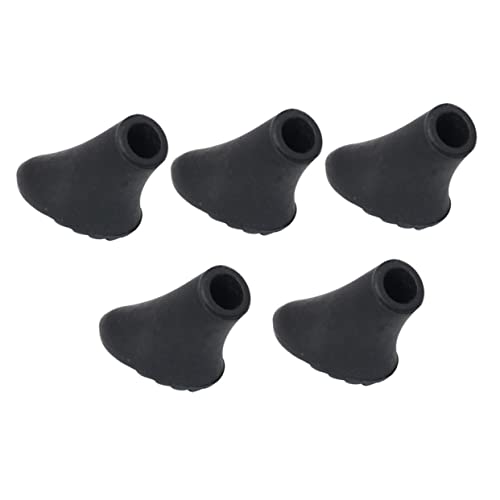 VANZACK 5 Pcs Hiking Pole Tips Trekking Poles for Safe Walking Reduced Scars
