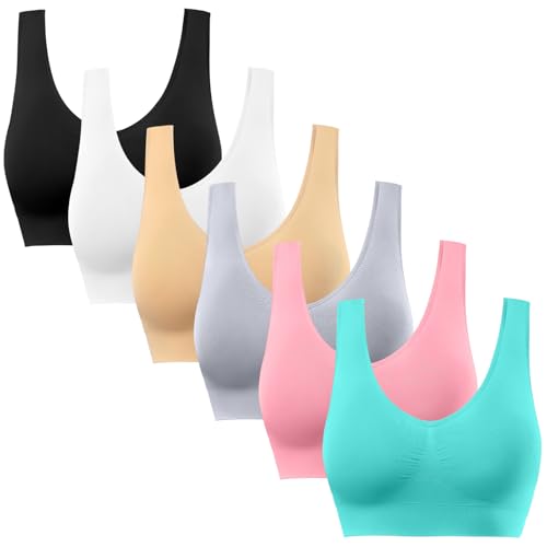Image of BESTENA Comfort Bra, Seamless Removable Pads Sleep Bras, Yoga Bra, Sports Bras for Women