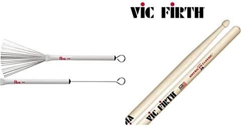 Vic FIrth - Heritage Brushe - Retractable - Steel Wire - Purple Handle