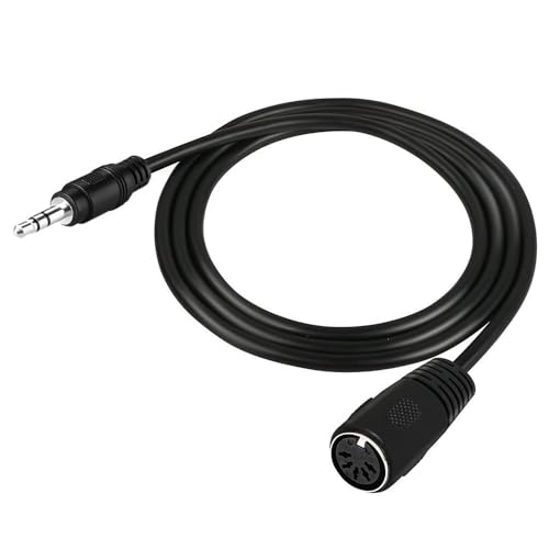 Adaptador 5Pin DIN Hembra a Jack 3.5mm Macho 1.5 m miniatura 4