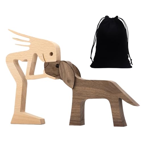 Telaio per Cani Intagliato in Legno e Custodia Nera per Proprietario, Decorazione Casa, Artigianato Creativo in Legno, Regalo Telaio per Cani Intagliato in Legno e Custodia Nera per Proprietario, Decorazione Casa, Artigianato Creativo in Legno, Regalo