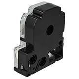 vhbw Label Tape Compatible with Epson LabelWorks LW-1000P, LW-600P, LW-500, LW-400, LW-300 Label Printer 8m x 9 mm, White on Black - Image 2