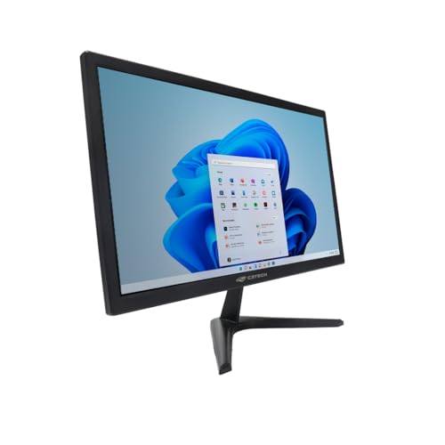 C3Tech Monitor LED 21,5 Polegadas MR-215 anti-reflexo, funções para reduzir luz azul, conectores de