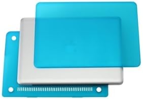 TOP CASE - 2 in 1 Signature Bundle Rubberized Hard Case and Keyboard Cover Compatible Old Generation MacBook Pro 15" with DVD Drive/CD-ROM Model: A1286 (Release 2008 - Mid 2012) - Aqua Blue