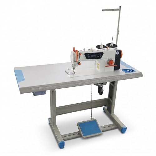 Industrial Sewing Machine Overlock, Sewing Serger Machine with Table...