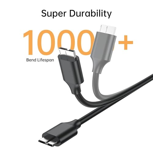Image of Micro B To USB C External Hard Disk Drive USB Cable HDD USB Cable (30CM) USB 3.1 /10 Gbps (TYPE C TO MICRO B)