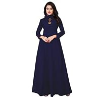 Leriya Fashion Women’s Rayon Anarkali Gown Type Kurta/Kurti