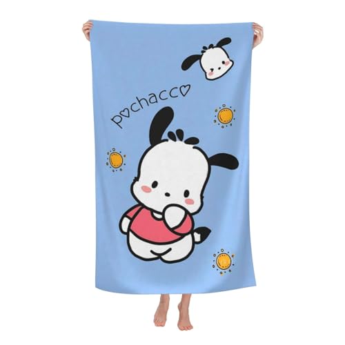 バスタオル ポチャッコ かわいい アニメ ビーチタオル 軽量 大判 浴用 ふわふわ 肌触り 瞬間吸水 速乾 おしゃれ 漫画 家庭用 赤ちゃん用 ファッション 人気 プレゼント 80*130cm