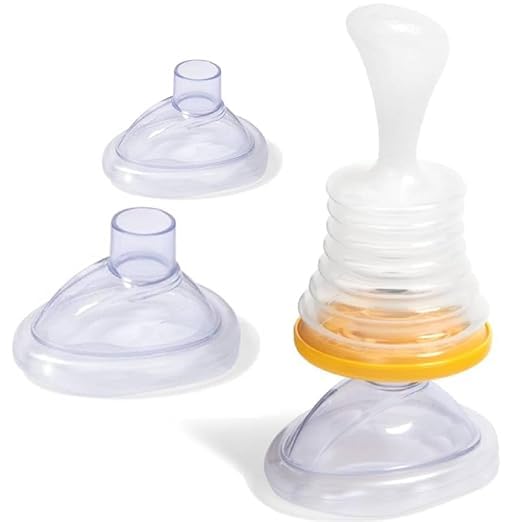 CLEVERTIN NEST Anti Choking Device, Choking Rescue Device for Kids and Adults with 2 Masks, Heimlich Maneuver Assist Device, High Pressure Suction, [Yellow]