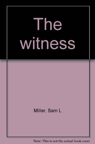 The witness B0007HMSTM Book Cover