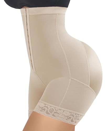Image of FeelinGirl Strapless Shapewear Tummy Control Fajas Colombianas Moldeadoras Butt Lifting for Women Faja Shorts