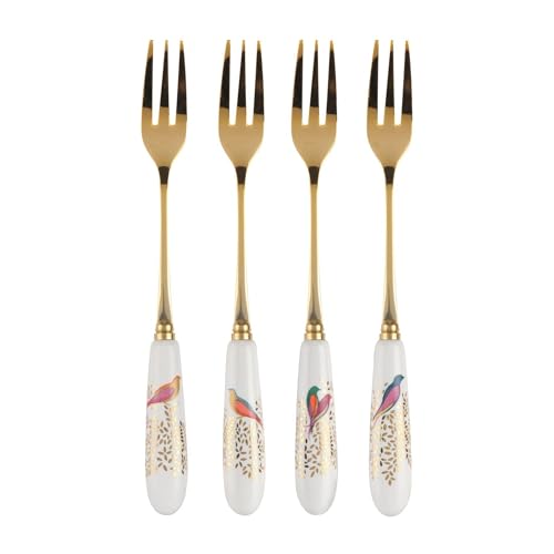 Sara Miller Chelsea Collection SMC1102-XG Fork Gold and White 15cm